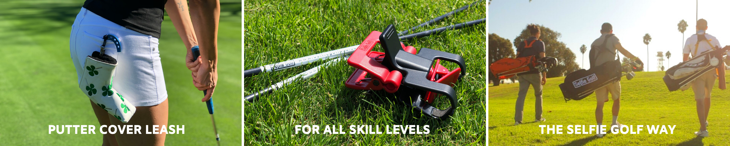 SELFIE GOLF USA Putter Head Cover Leash