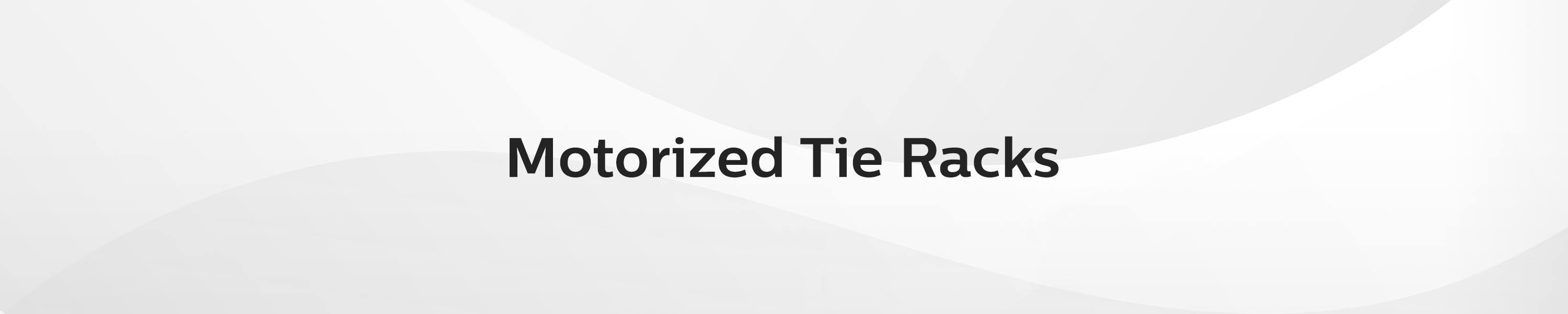 Primode Motorized Tie Racks