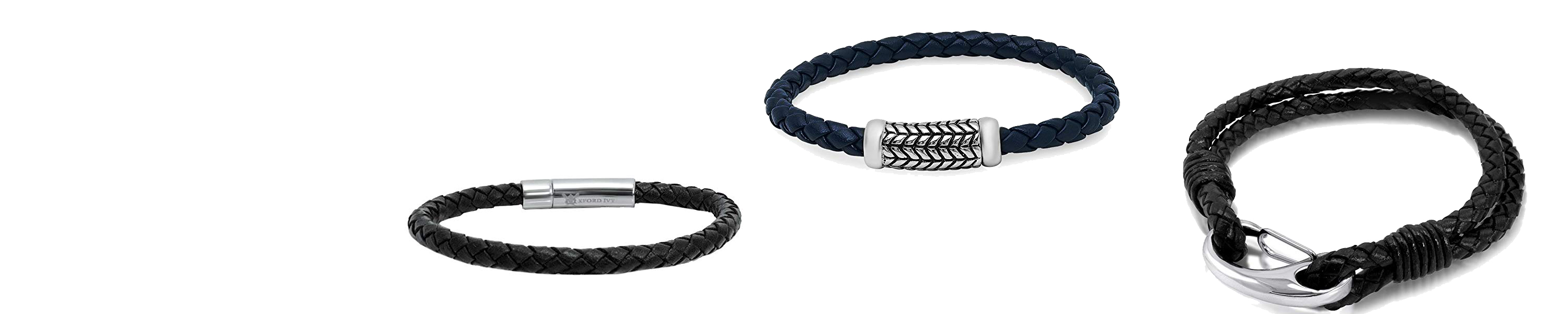 Oxford Ivy Leather Bracelets