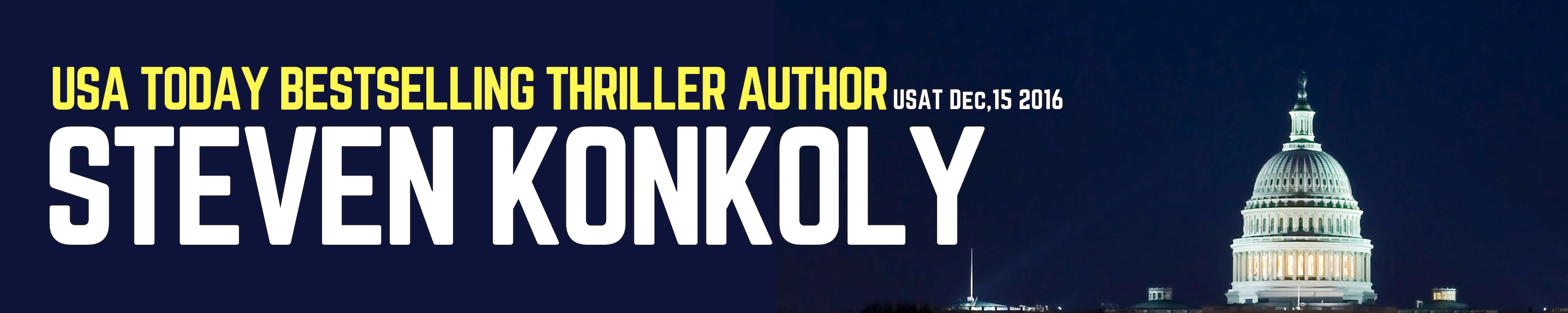 THRILLER AUTHOR STEVEN KONKOLY