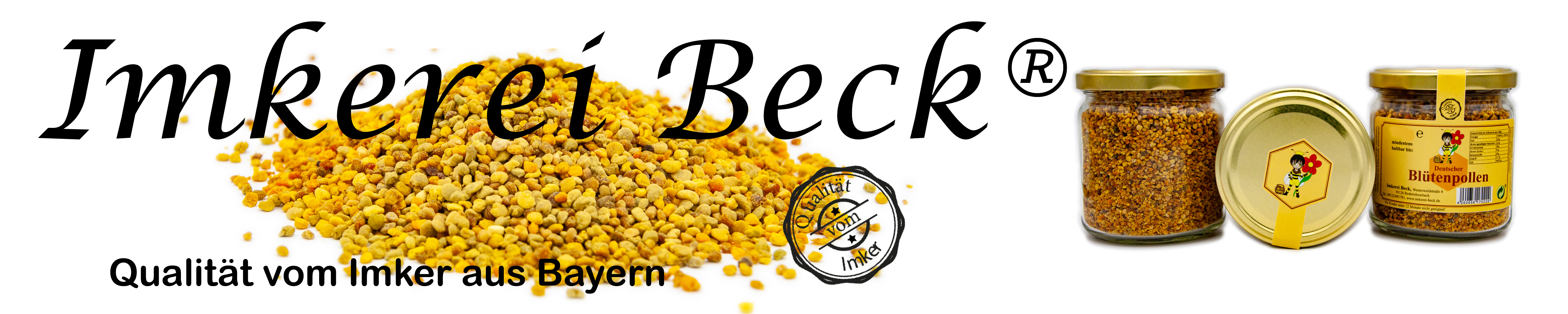 Produktbild von ImkereiBeck Blütenpollen 500g – 100% Natur, Direkt Vom Deutschen Imker, Mild-süß, Superfood