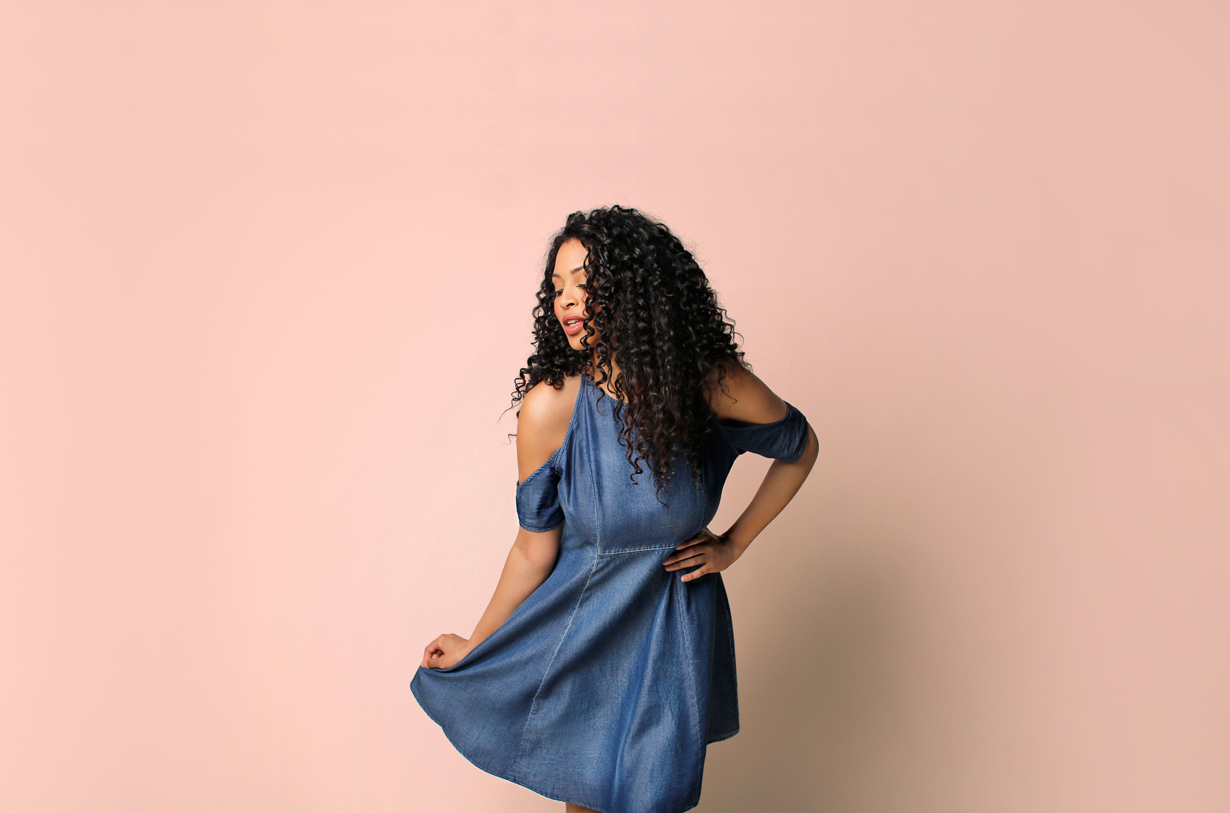 poetic justice denim dress Poetic Justice Curvy Women's Black Stretch Denim Bleach Wash Swing Dress Size Small at Amazon Women's Clothing store