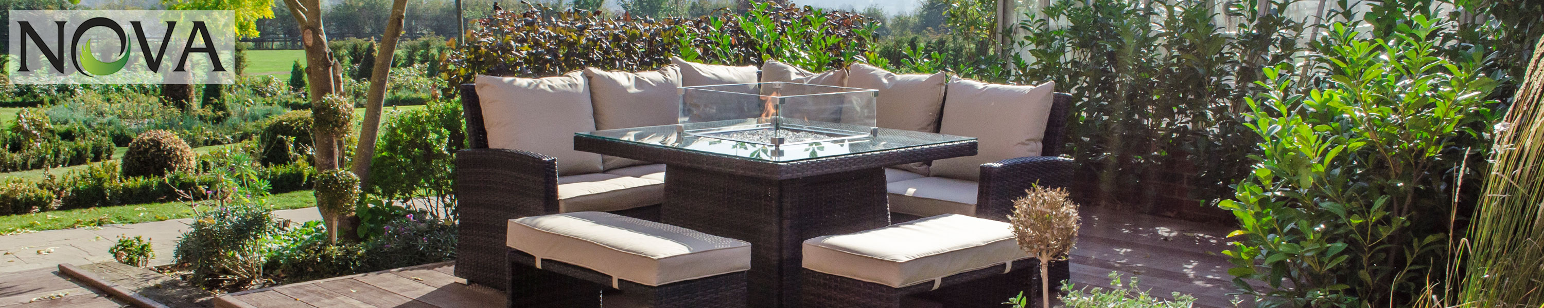 Amazon.co.uk Nova Corner Sofa with Fire Pit Sets