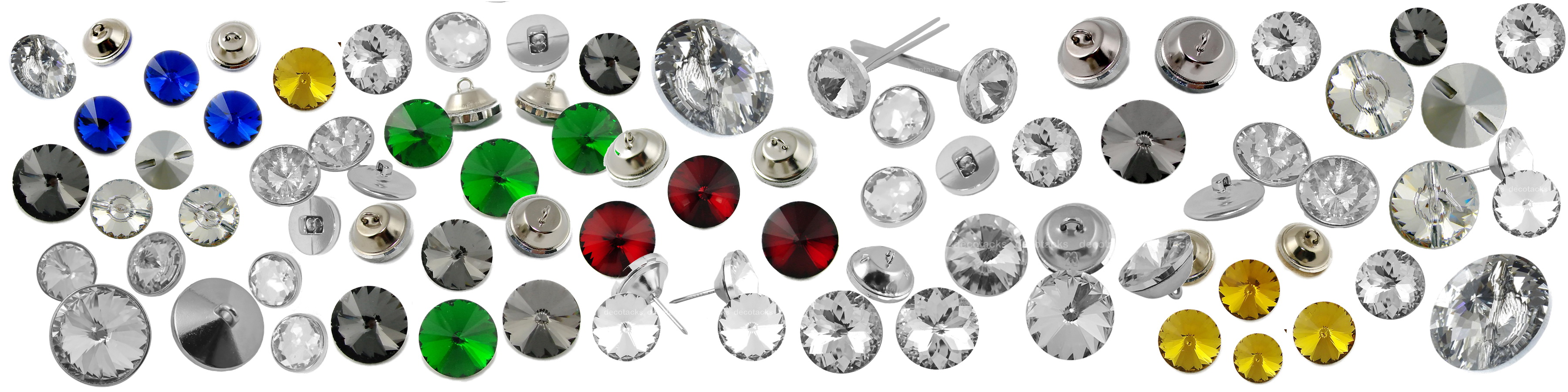 Clear Crystal Upholstery Tacks – 7/16 Inch (11mm), 500 Pieces Per Box - View #6