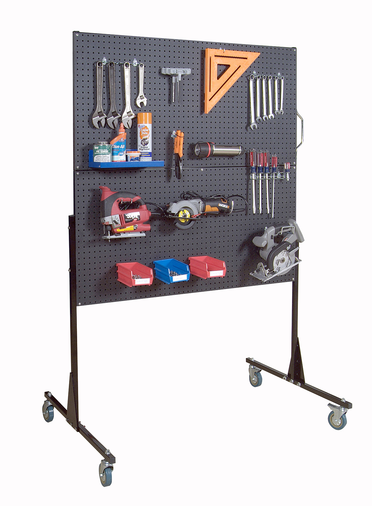 Triton Global Products® Mobile and Free Standing Pegboard