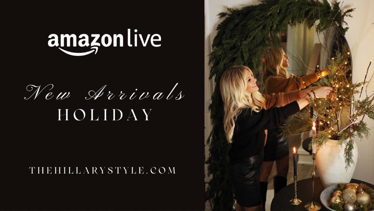 Watch Holiday New Arrivals on Amazon Live