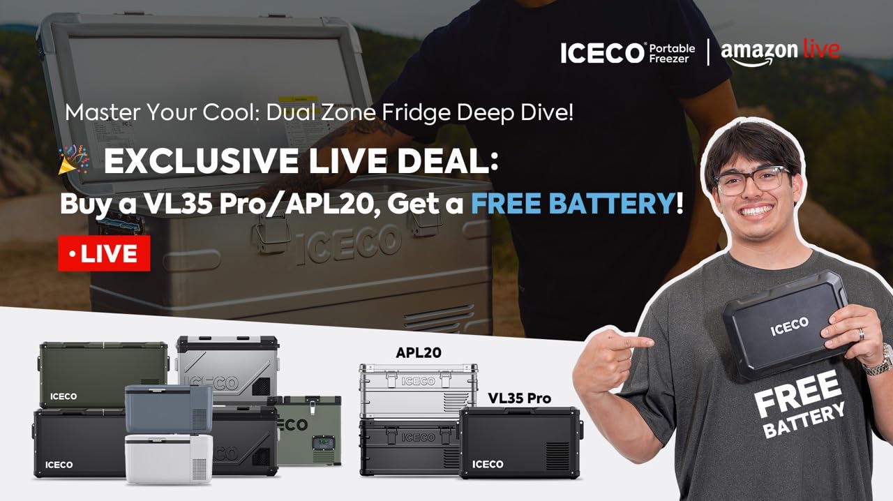 Watch ICECO Dual Zone 12v Fridge&colon; Buy 1 Get 1 on Amazon Live