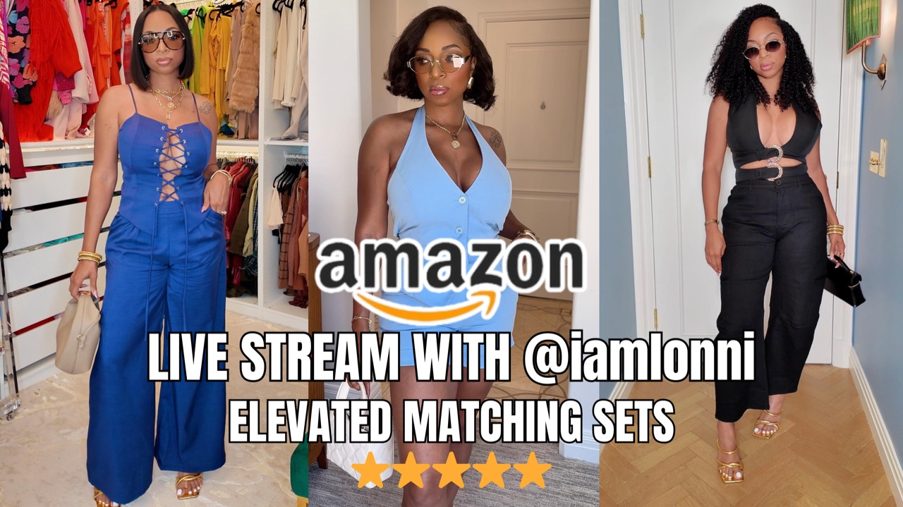 Watch Best selling matching sets on Amazon Live