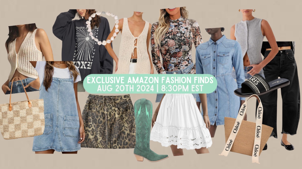 Watch EXCLUSIVE FALL FASHION FINDS for the COOL GIRL on Amazon Live