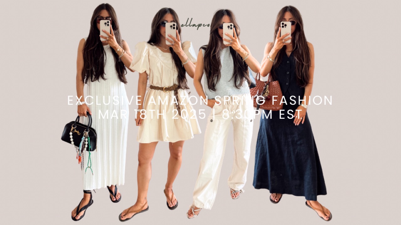 Watch EXCLUSIVE SPRING FASHION | ELLAPCOBB on Amazon Live