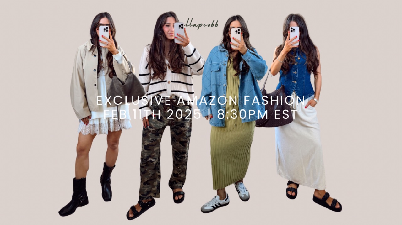 Watch EXCLUSIVE SPRING CAPSULE WARDROBE | ELLAPCOBB on Amazon Live