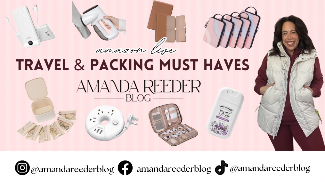 Watch Travel & Packing Must Haves with Amanda on Amazon Live