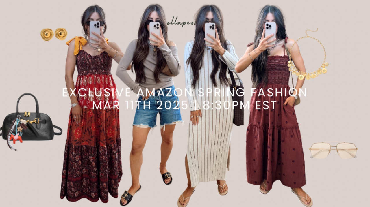 Watch EXCLUSIVE SPRING FASHION | ELLAPCOBB on Amazon Live