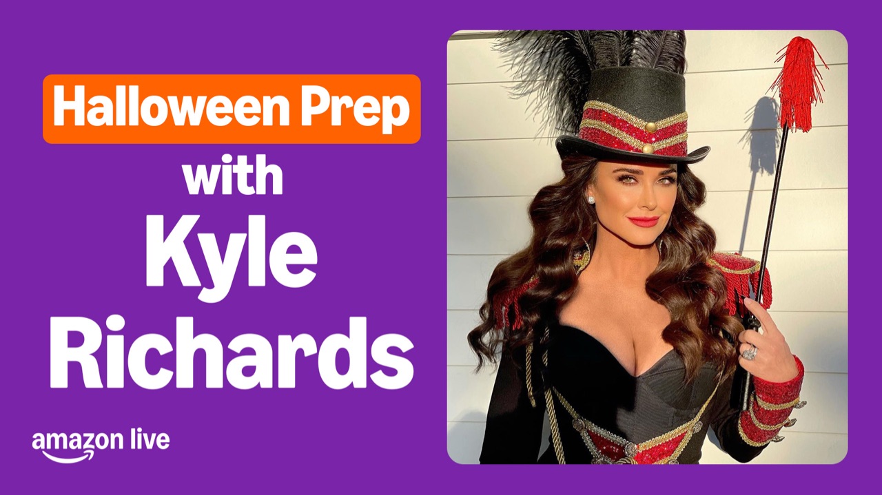 Watch Halloween Prep with Kyle Richards on Amazon Live