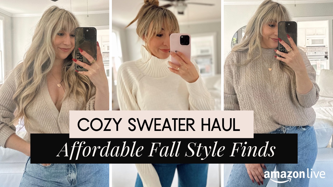 Watch Cozy Sweater Haul on Amazon Live