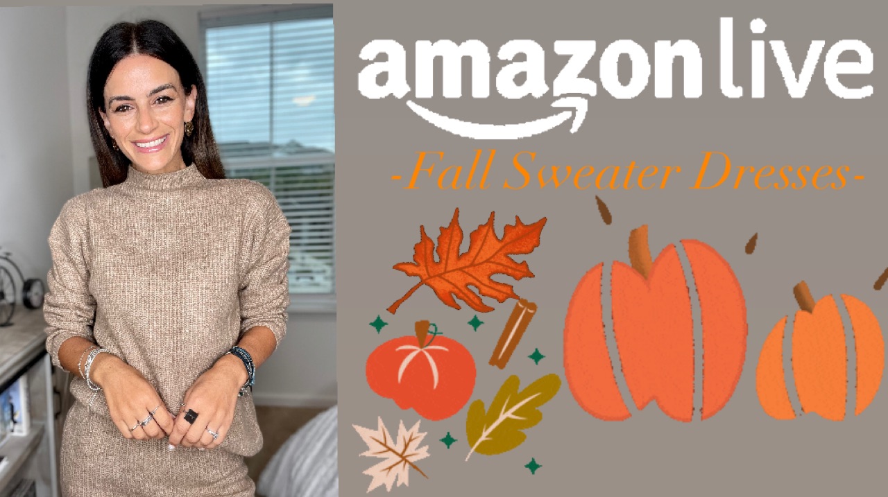 Watch 🍂Fall Sweater Dresses on Amazon Live