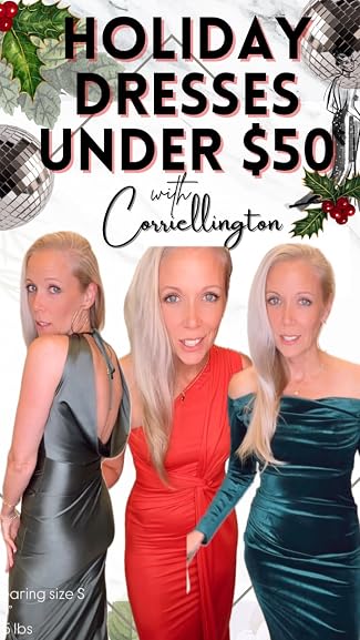holiday dresses under $50 Watch the latest from Corriellington on Amazon Live shantoon