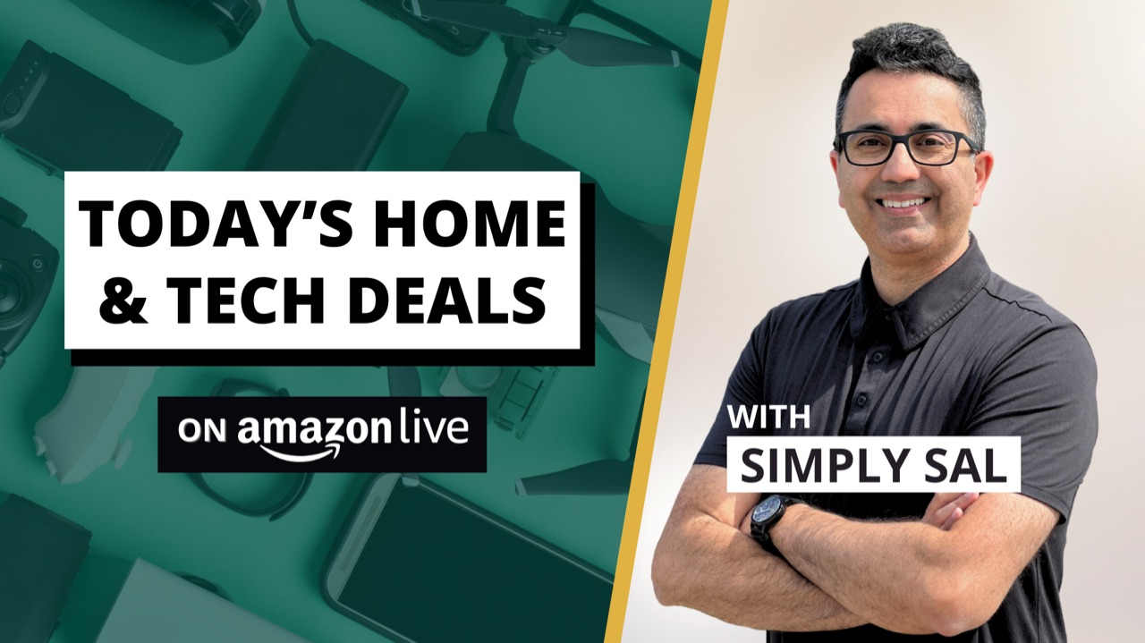Watch Today’s BEST Home & Tech Deals on Amazon Live