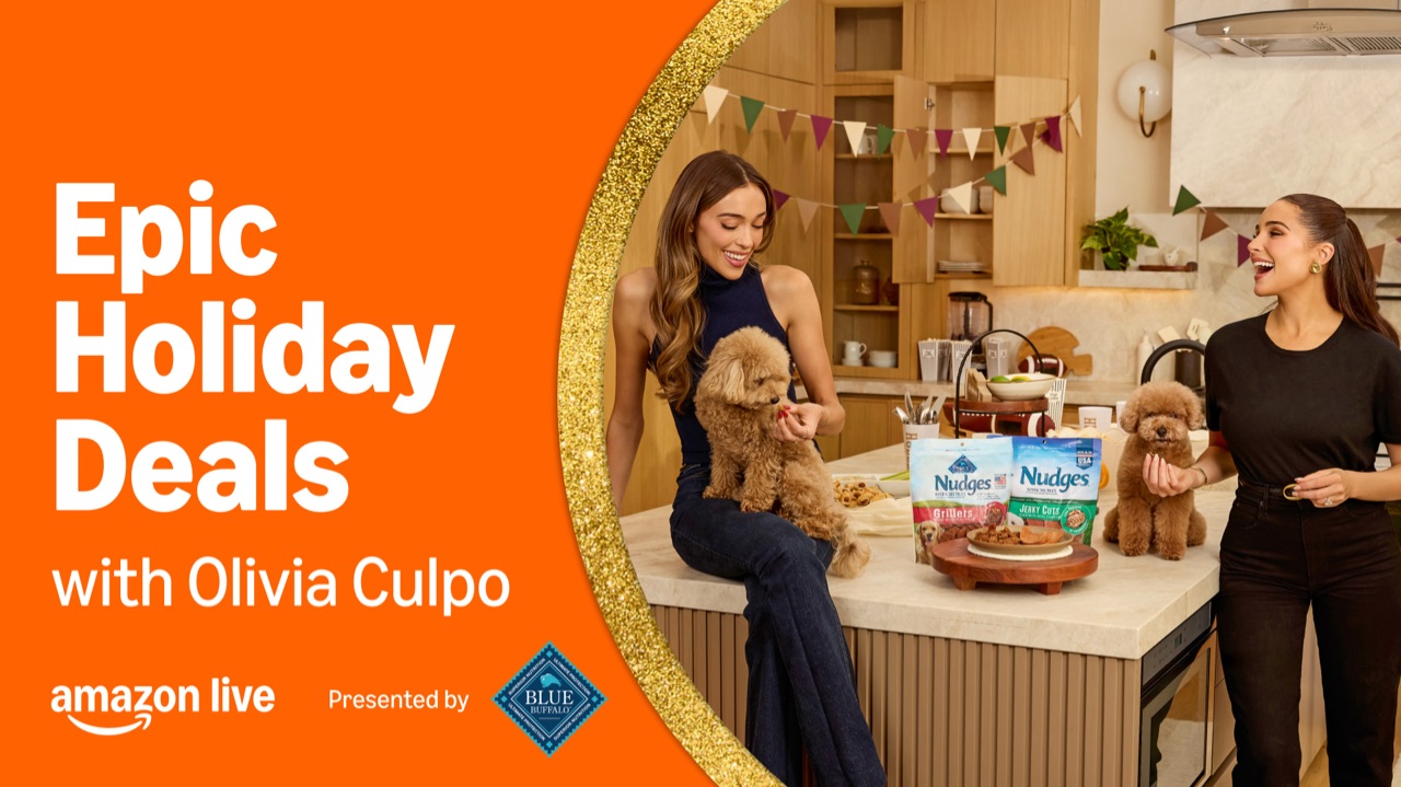 Watch Epic Holiday Deals Presented by Blue Buffalo on Amazon Live