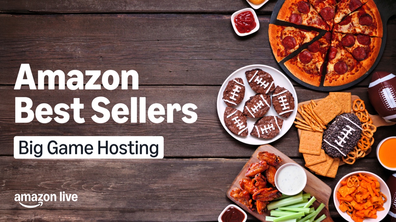 Watch Amazon Best Sellers& Big Game Hosting on Amazon Live