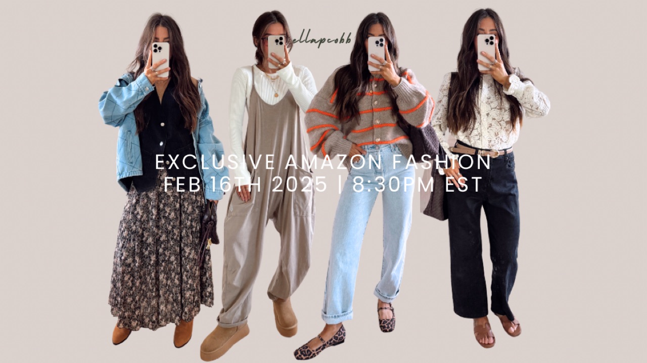 Watch EXCLUSIVE TRANSITION TO SPRING OUTFITS | ELLAPCOBB on Amazon Live