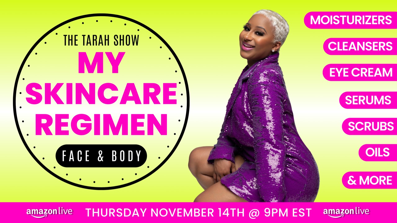 Watch My Face & Body Skincare Regimen on Amazon Live