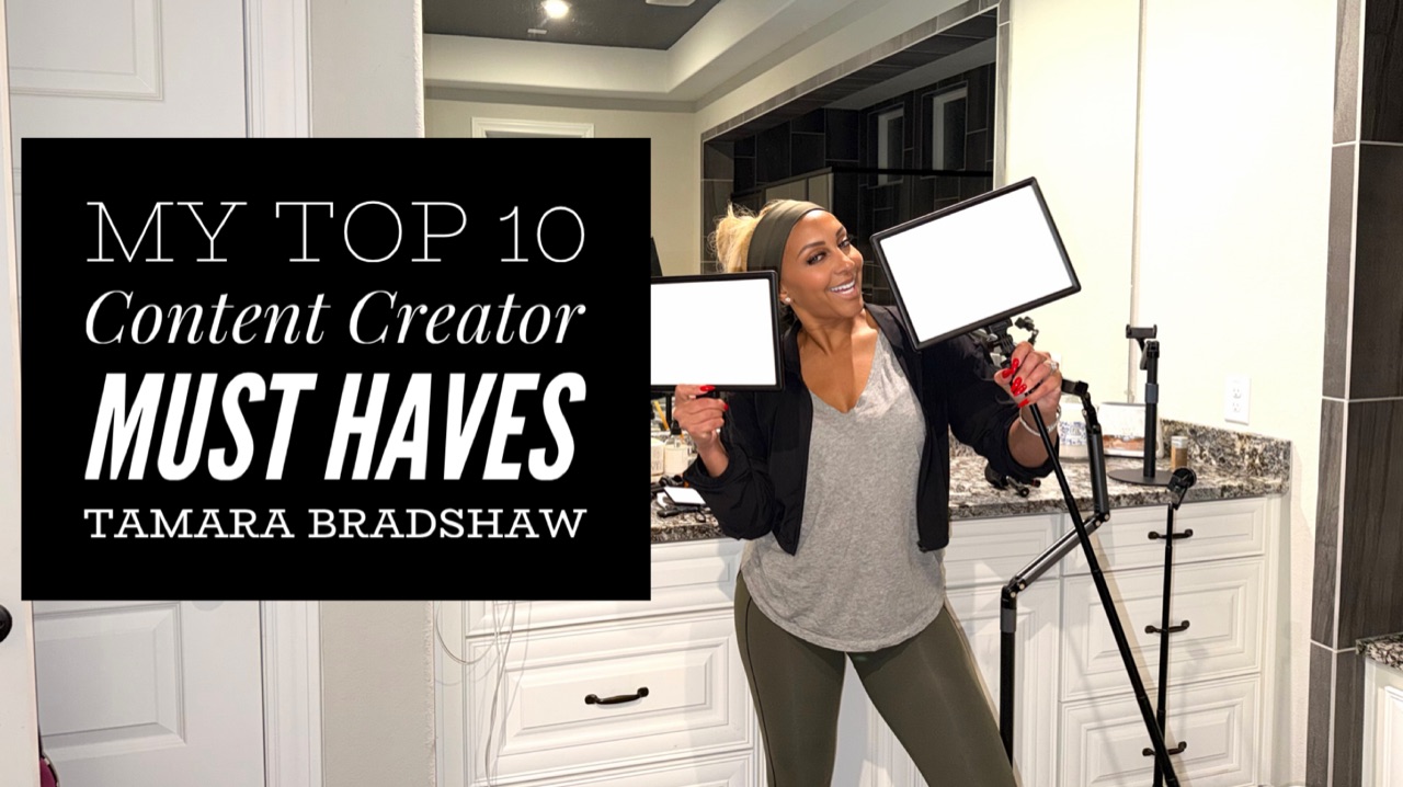 Watch Top Content Creator Must Haves with Tamara Bradshaw on Amazon Live
