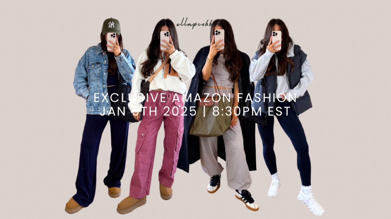 Watch EXCLUSIVE ATHLEISURE & COMFY FASHION | ELLAPCOBB on Amazon Live
