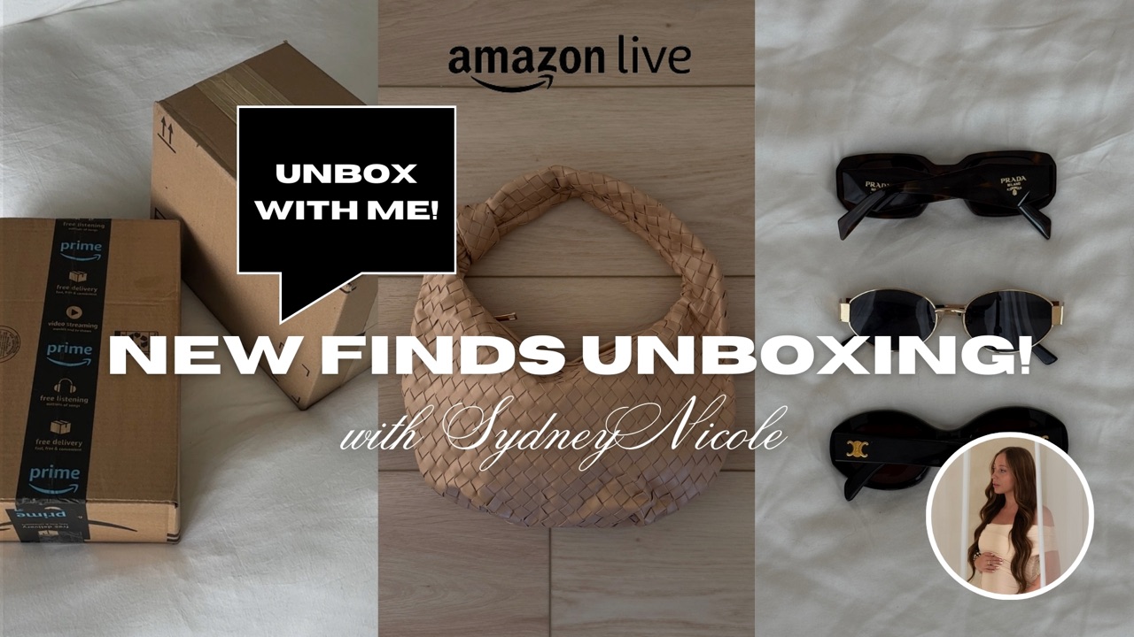 Watch UNBOX WITH ME! NEW FINDS with Sydney Nicole on Amazon Live