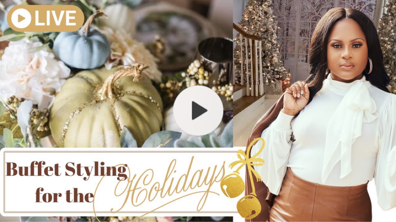 Watch Buffet Styling for the Holidays on Amazon Live