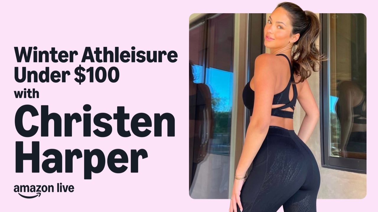Watch Winter Athleisure Under $100 with Christen Harper on Amazon Live