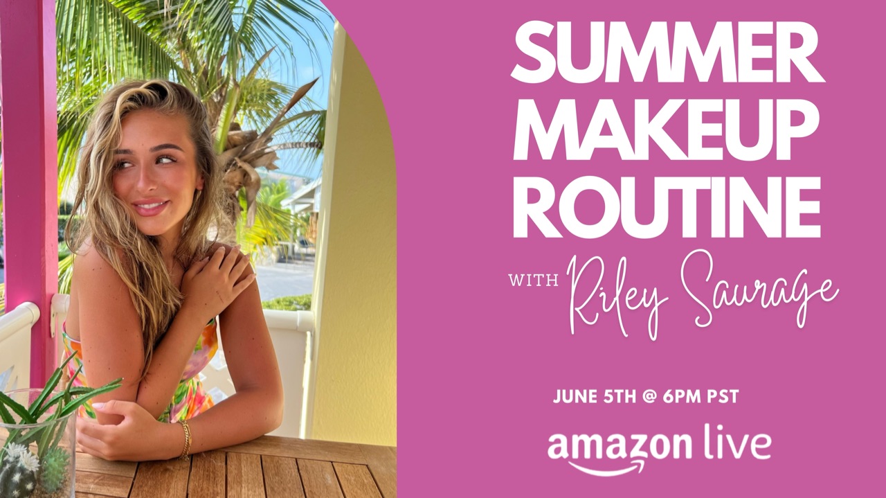 Watch SUMMER MAKEUP ROUTINE on Amazon Live