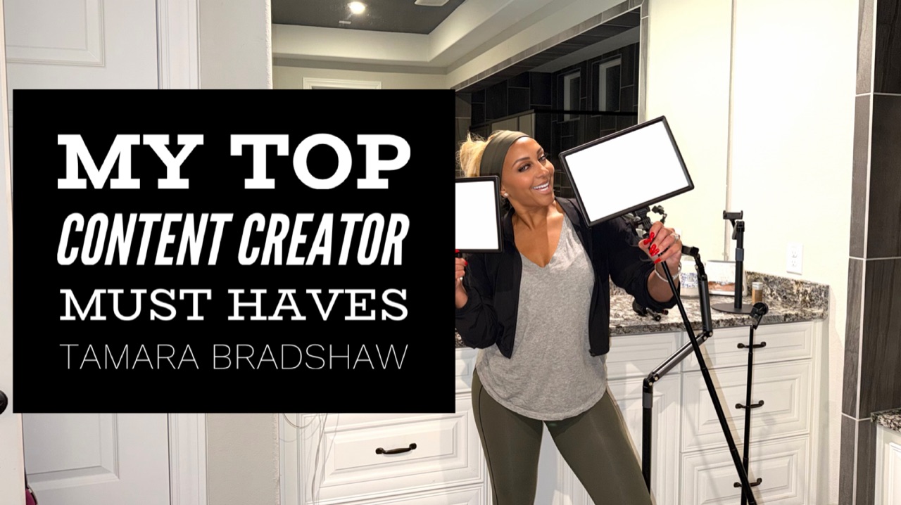 Watch Top Content Creator Must Haves with Tamara Bradshaw on Amazon Live