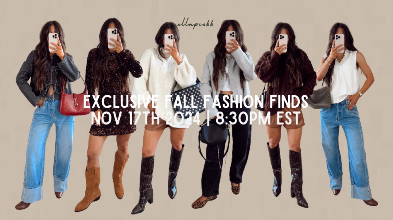 Watch Exclusive Holiday & Fall Amazon Fashion | ELLAPCOBB on Amazon Live