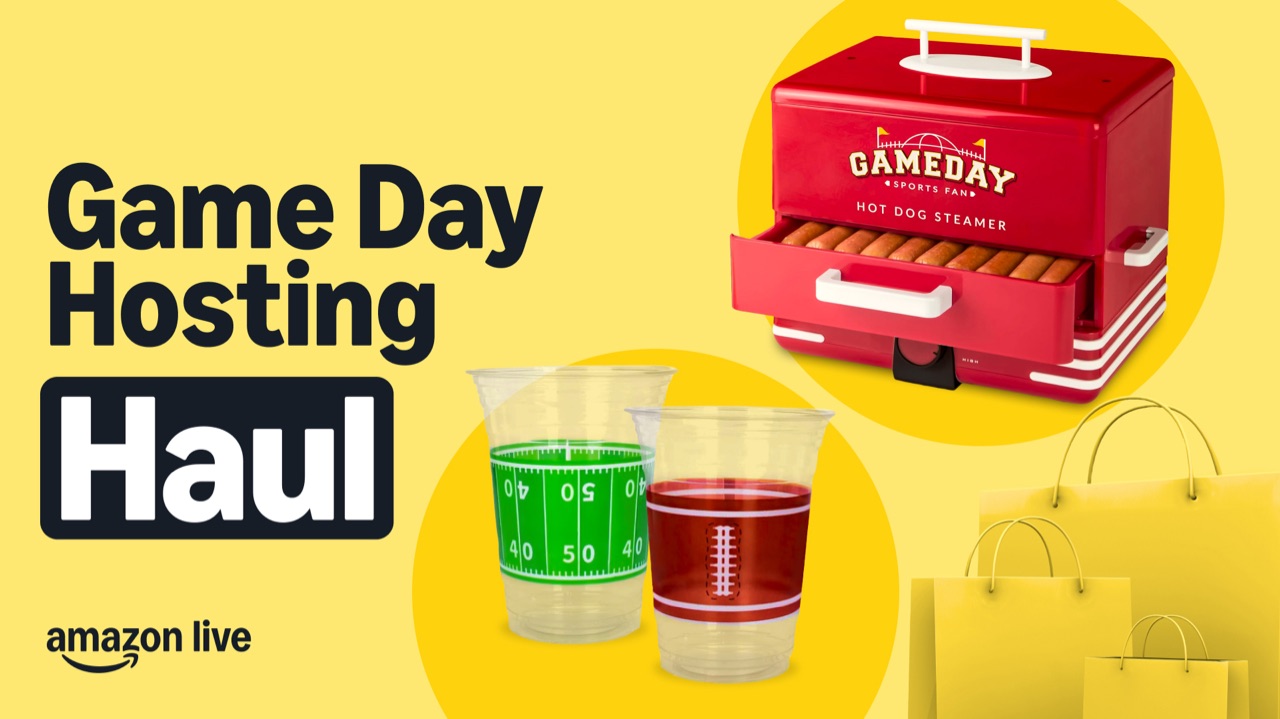 Watch Game Day Hosting Haul on Amazon Live