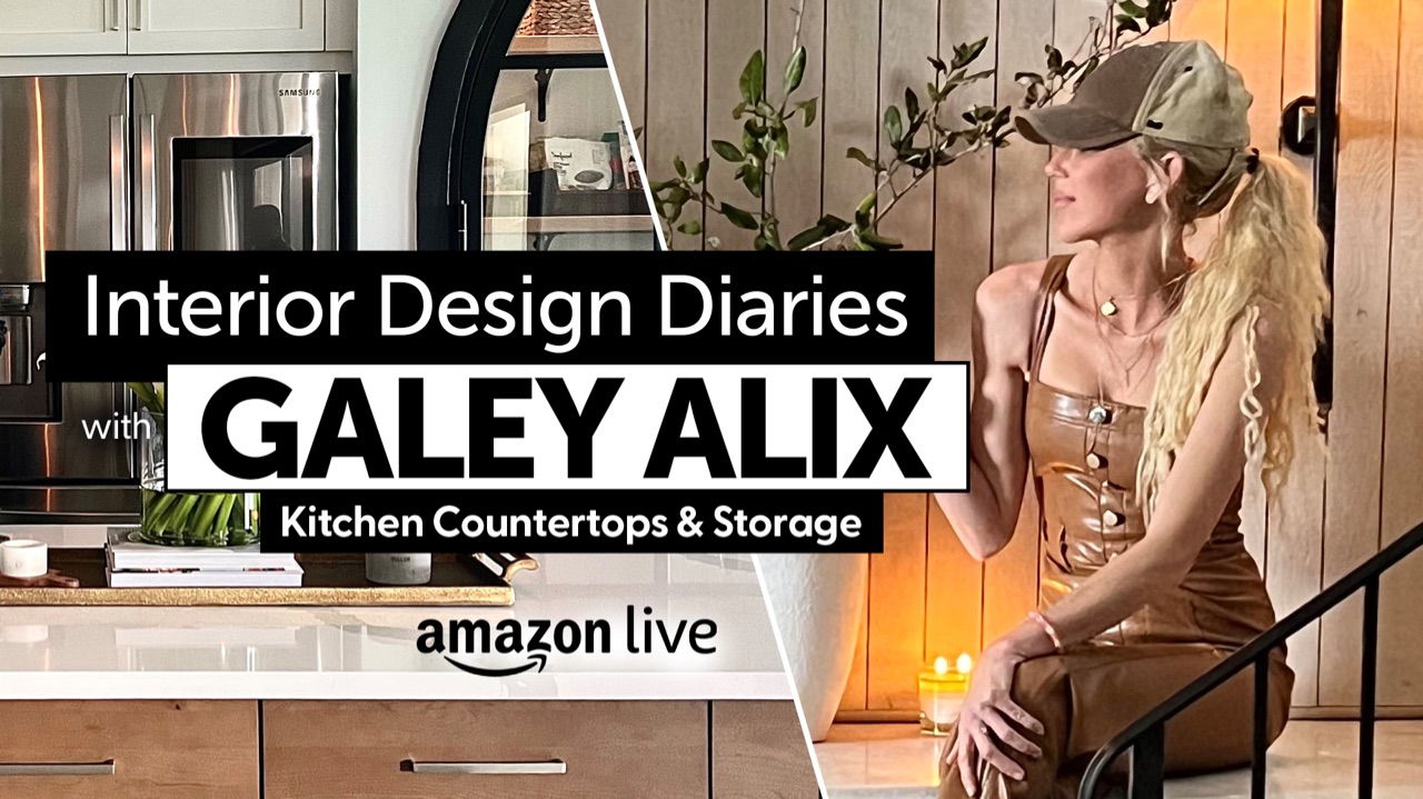 Watch Interior Design Diaries& Kitchen Countertops & Storage on Amazon Live