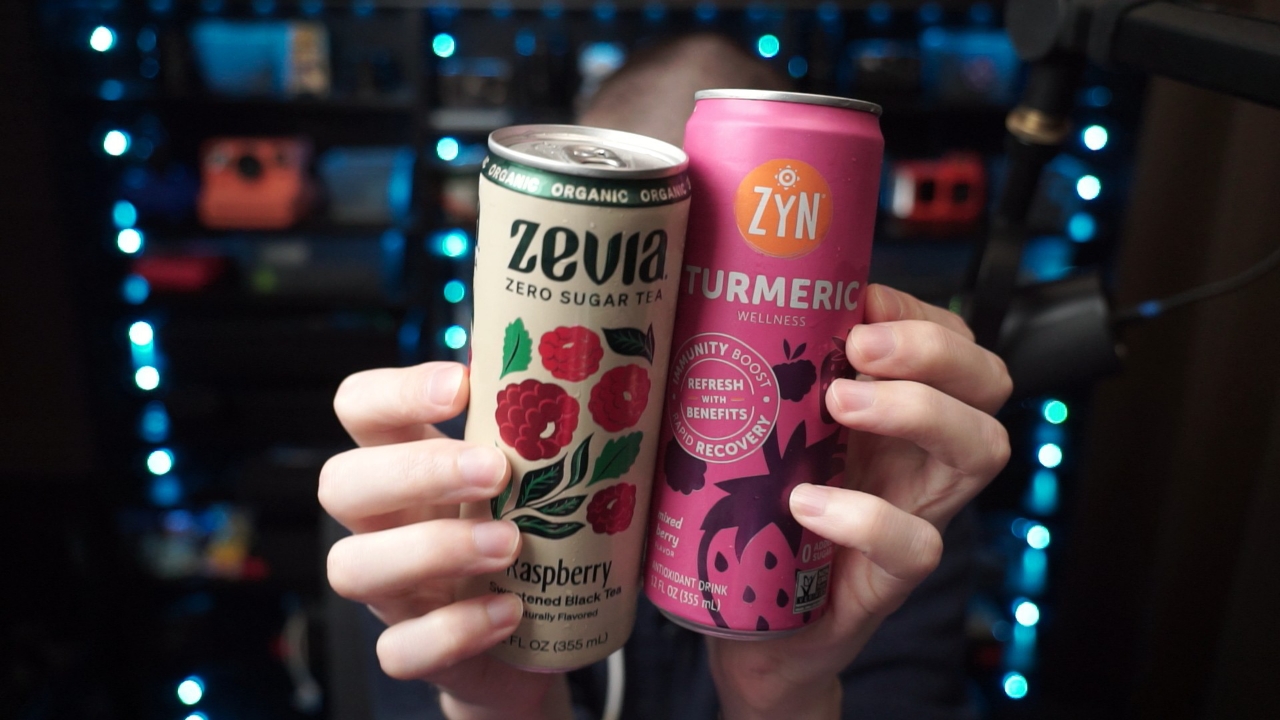 Watch Trying ZyN Turmeric Mixed Berry & Zevia Raspberry Tea on