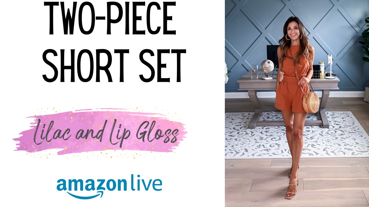 Watch Two Piece Matching Short Set on Amazon Live