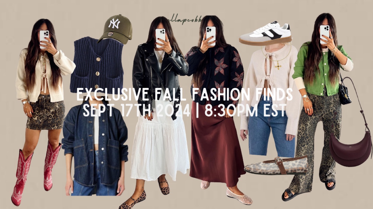Watch EXCLUSIVE FALL FASHION FINDS on Amazon Live