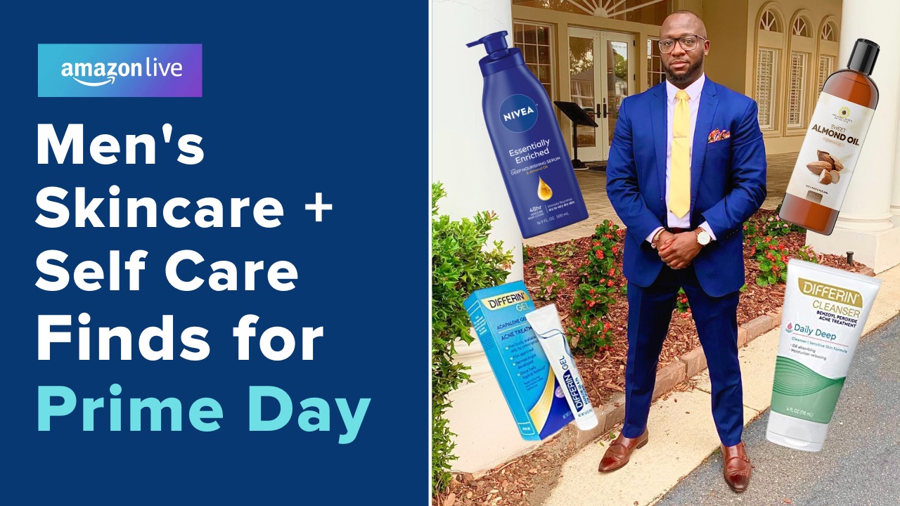 Watch Men’s Skincare Self Care Finds for Prime Day on Amazon Live