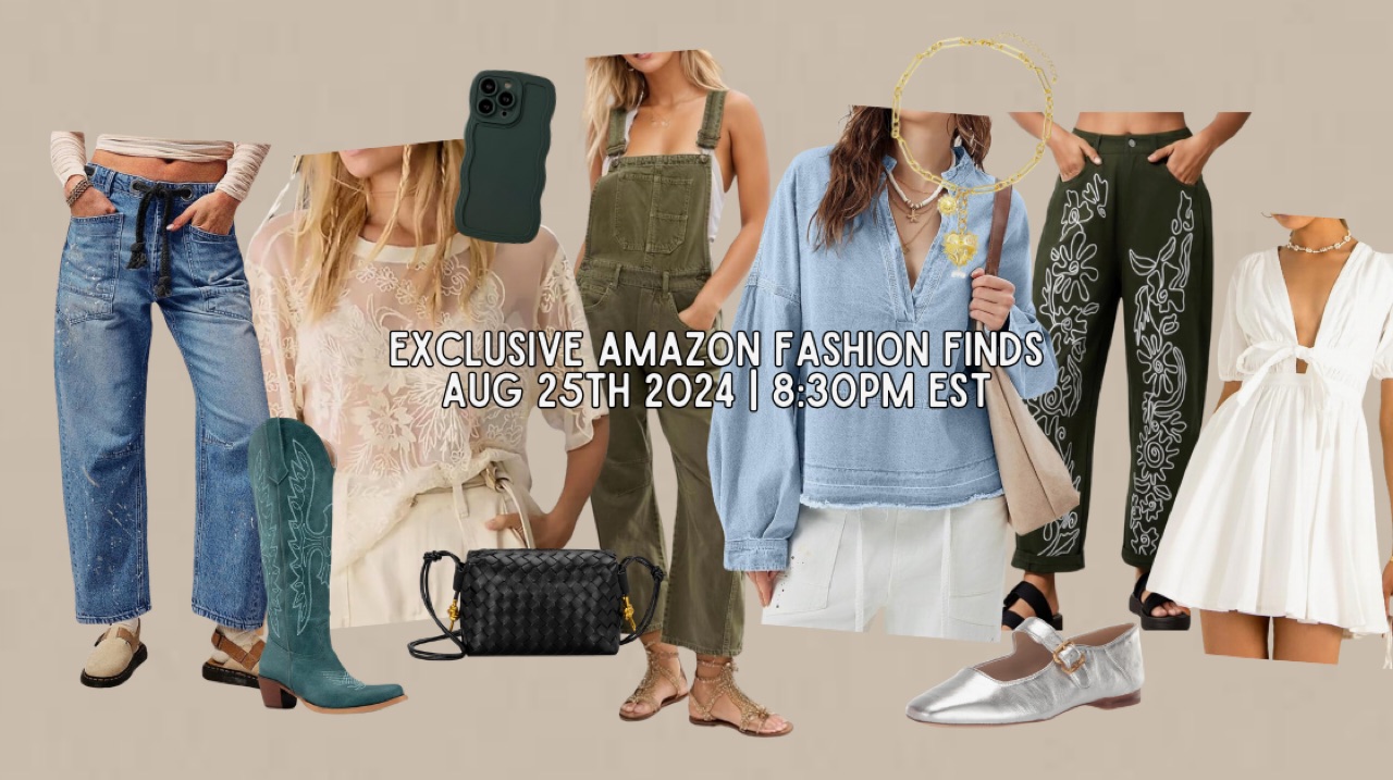Watch EXCLUSIVE FALL FASHION FINDS on Amazon Live