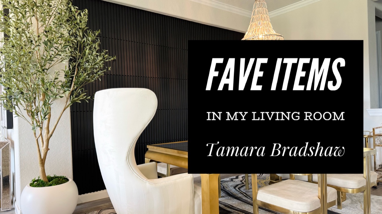 Watch Fave Items In My Livingroom with Tamara Bradshaw on Amazon Live