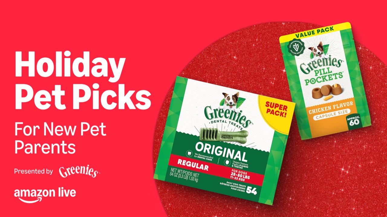 Watch the latest from Greenies on Amazon Live