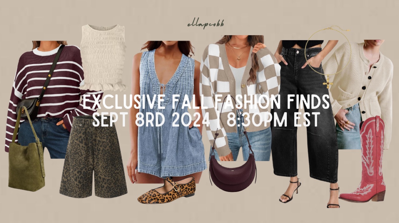 Watch EXCLUSIVE FALL FASHION FINDS on Amazon Live