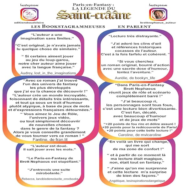 Paris En Fantasy La Legende Du Saint Craane French Edition Ebook Nephaeus Brett Amazon Co Uk Kindle Store
