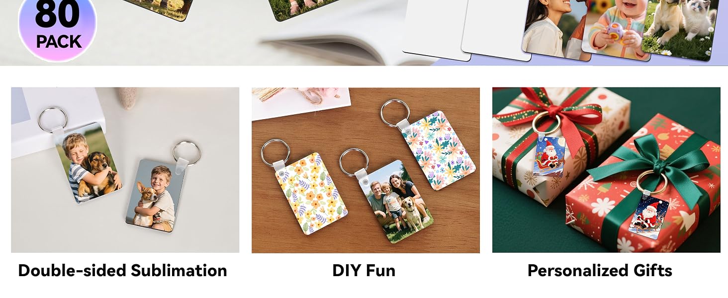 sublimation keychain blanks