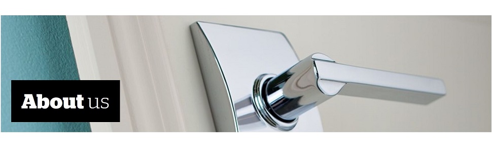 Dimensional drawing of the Schlage Addison Handleset exterior components.