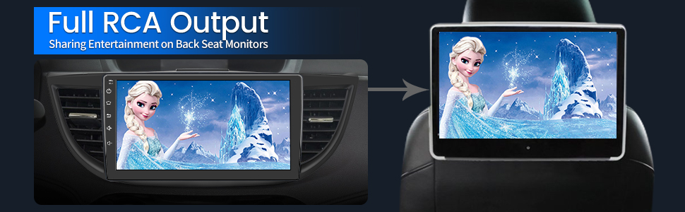 Bluetooth music streaming interface on car radio