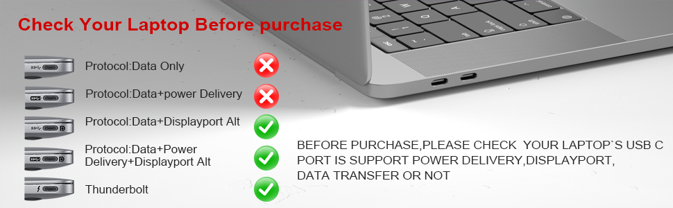 Laptop USB-C Port Compatibility Check