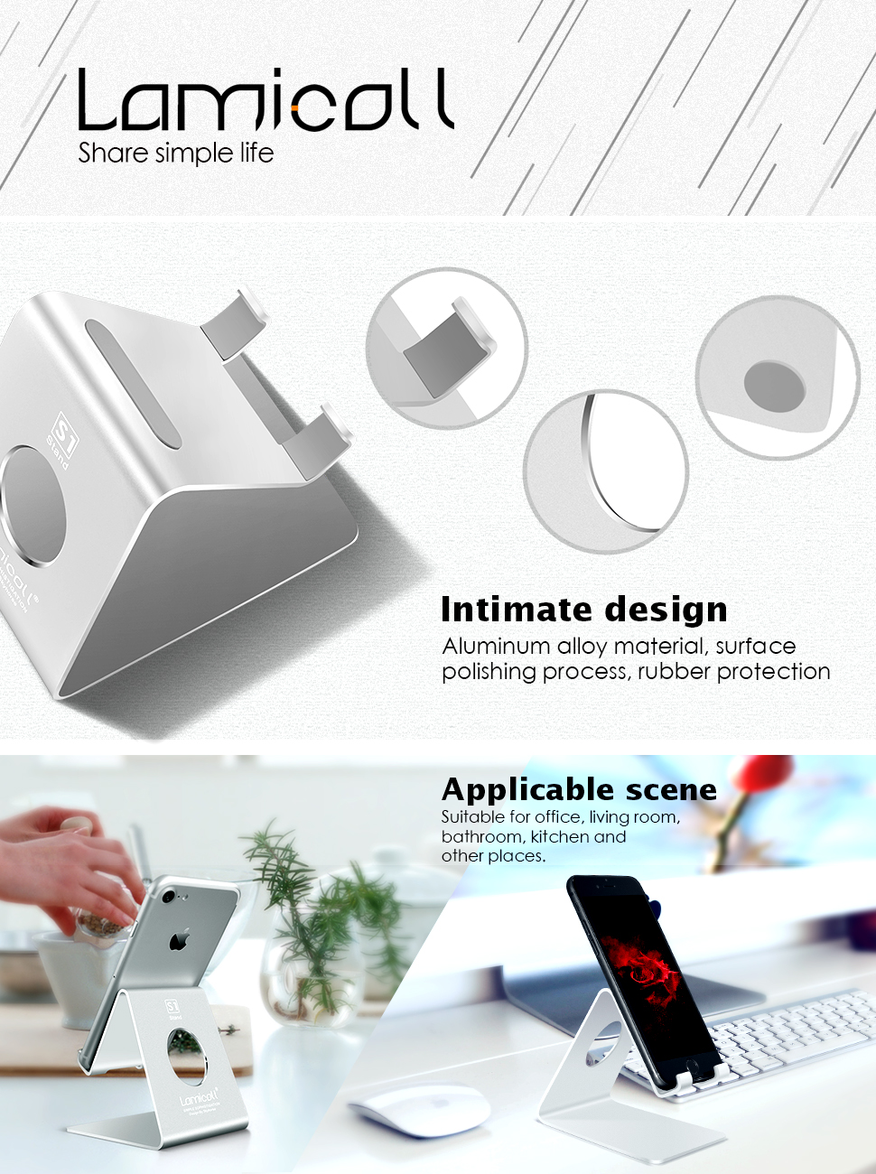 Phone Stand, Lamicall iPhone Dock Universal iPhone Amazon.co.uk